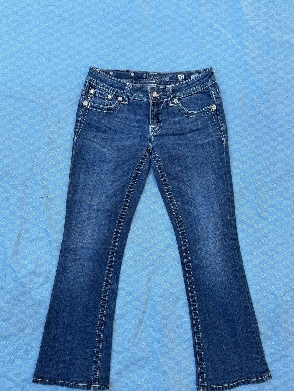 Miss Me Women's Dark Blue Flare Jeans
